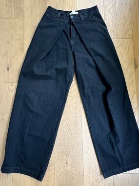Madewell Black Wide-Leg trousers